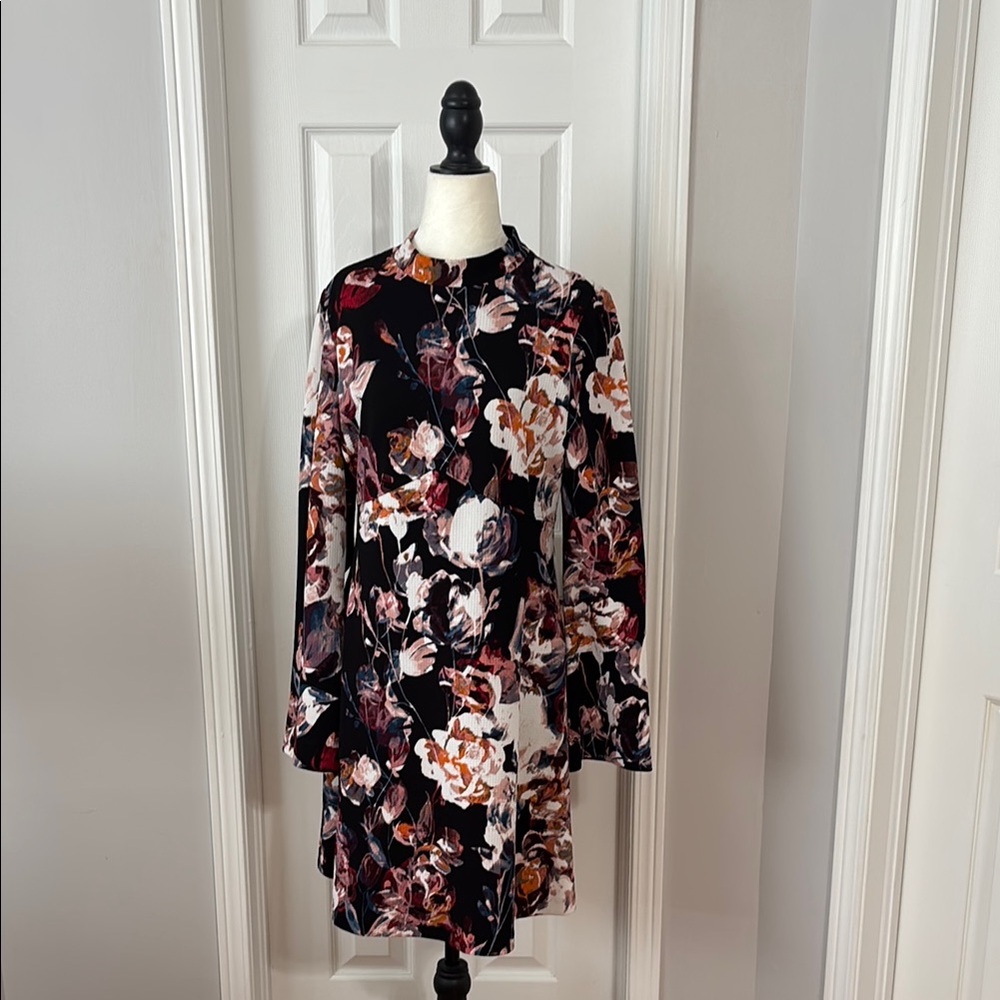 Ivanka Trump Floral Maxi Dress - Black, Red, White
